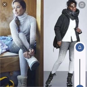 Athleta High Waisted Flurry Ombre Seamless Leggings Size M.